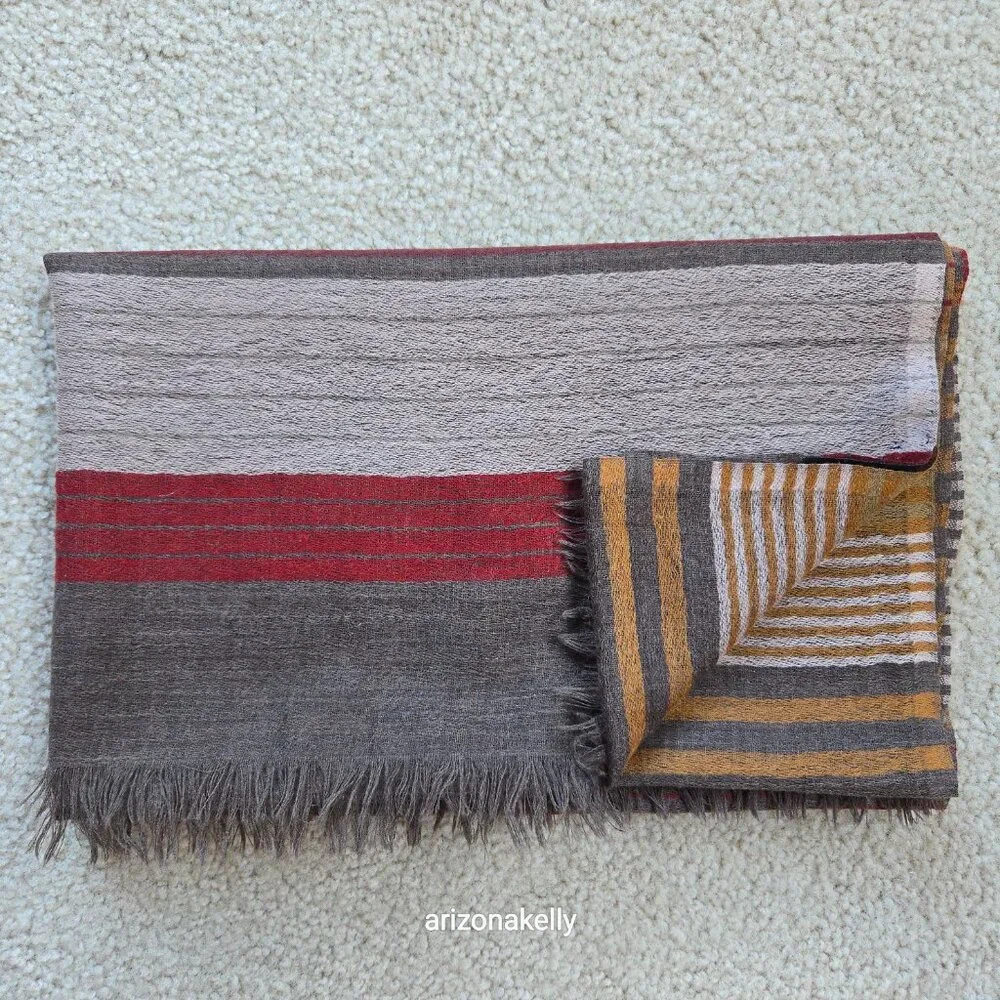 Opal Merino Striped Scarf Australia Fair-Trade Sustainable